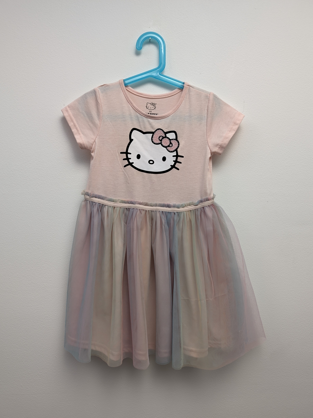 Hello Kitty Pink Tulle Skater Dress for Kids Girls Small 6/6X